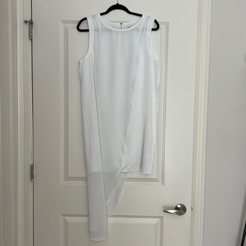Urban outfitters  Silence+Noise white dress with silk drape